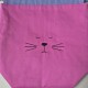 Fabric Purr-Bag Fuchsia