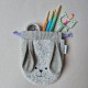 Handmade cotton boucle fabric Rabbit Bag Mini