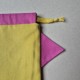 Fabric Bag Whiskers Cat Mustard