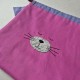 Fabric Bag Whiskers Cat Fuchsia