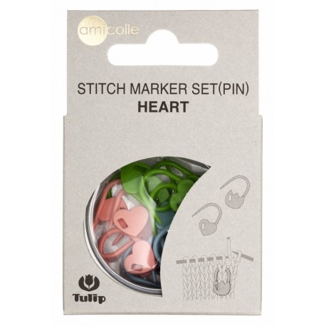 Tulip Stitch Marker Set Heart