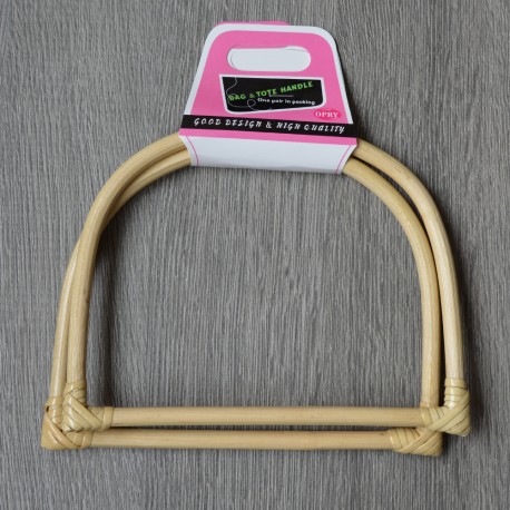 Opry bamboo bag handle, 17.5 cm