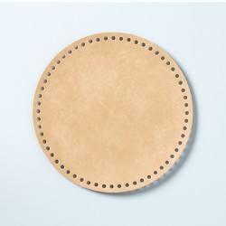 Hamanaka faux-leather bag sole (large/beige)