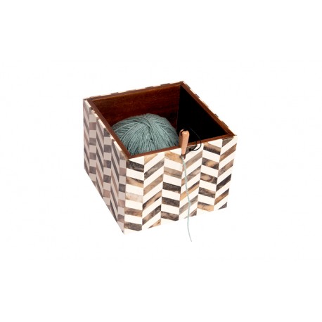 KnitPro Wooden Yarn Box Pearly