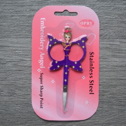 Ножницы Opry Embroidery Angel, фиолетовые