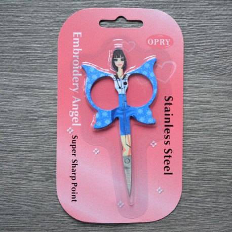 Opry Embroidery Angel Scissors, blue