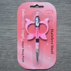 Opry Embroidery Angel Scissors, pink
